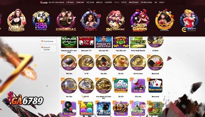 Các trò chơi hấp dẫn tại Game Bài GA6789 Các trò chơi hấp dẫn tại Game Bài GA6789